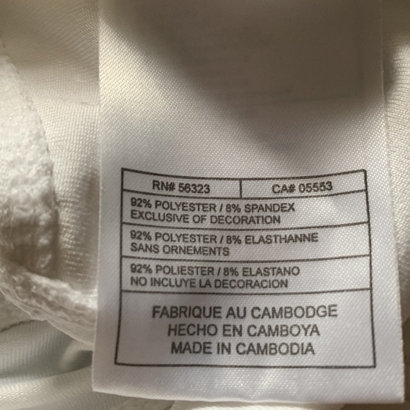 Nike Court Dri-Fit Racerback Tank Top - White with Blue trim, mesh inserts - Picture 10 of 11